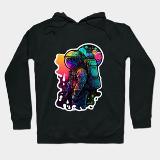 Colorful Astronaut Sticker #5 Hoodie